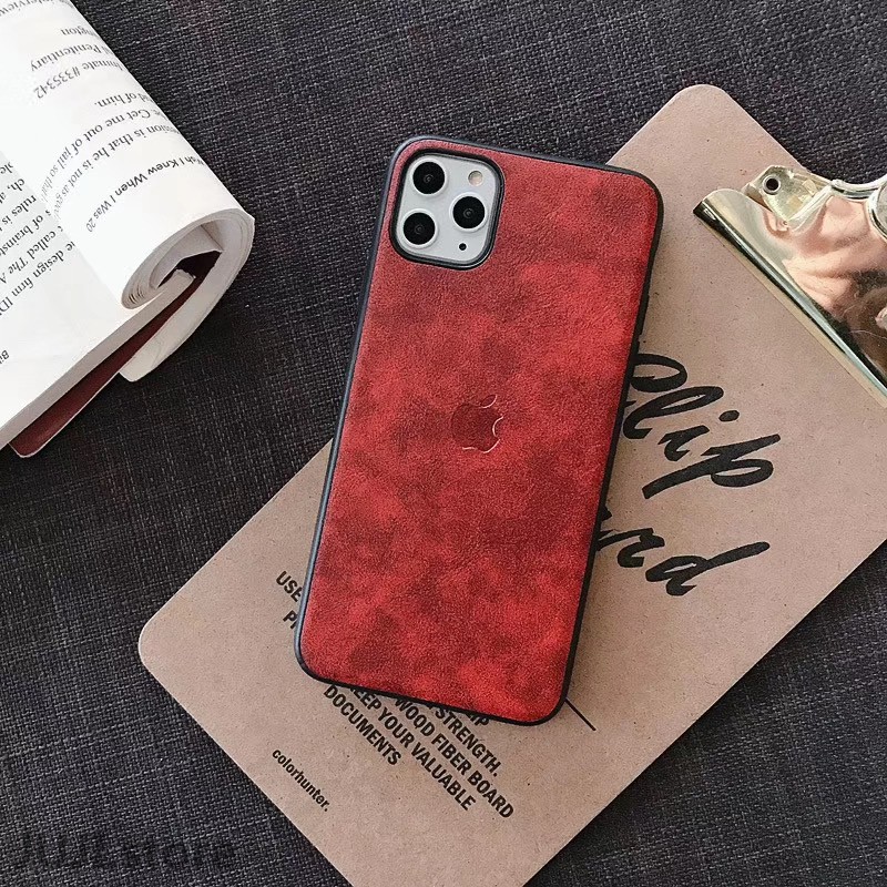 Luxury leather PU Phone Case iPhone 6 6s 7 8 Plus X XS MAX XR 11 Pro Max Soft TPU Silicone handmade Cortex Casing