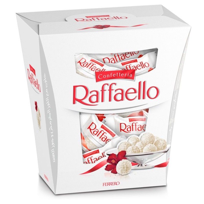 Kẹo socola phủ dừa Ferrero confetteria Rafaello 150g date t9/2022.