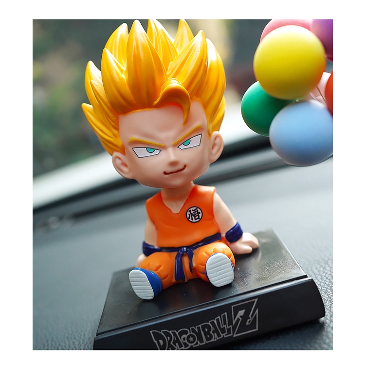 Mô hình Son Gohan - Mô hình Chibi lắc đầu trang trí taplo ô tô, trang trí bàn học, giá đỡ điện thoại