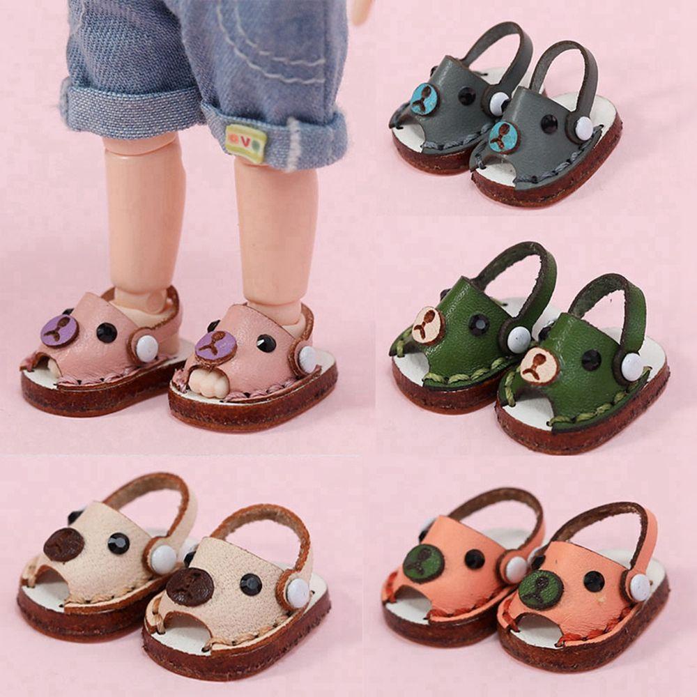 Giày Búp Bê Handmade Bằng Da Bò Có 6 Màu Dễ Thương