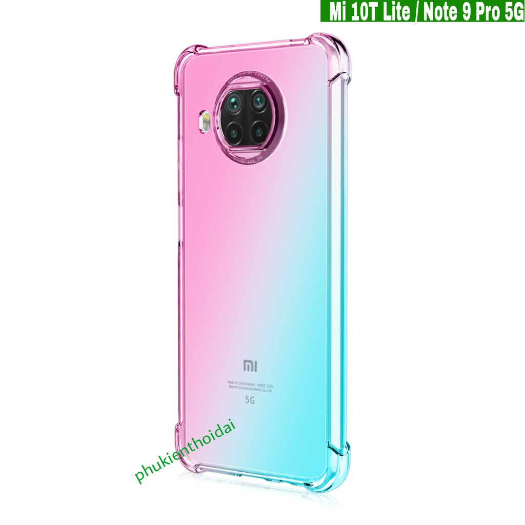 Ốp lưng Xiaomi Mi 10T Lite / Note 9 Pro 5G dẻo đa sắc lồi 4 góc ôm khít máy