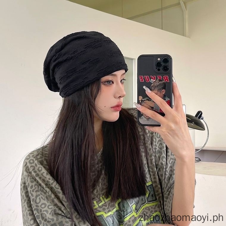 Mũ trùm đầu chống bụi bẩn thoáng khí màu trơn thời trang cho nam và nữ