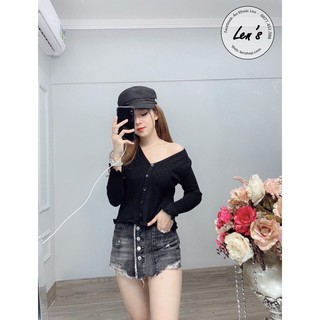 ÁO KHOÁC LEN VIỀN BÈO