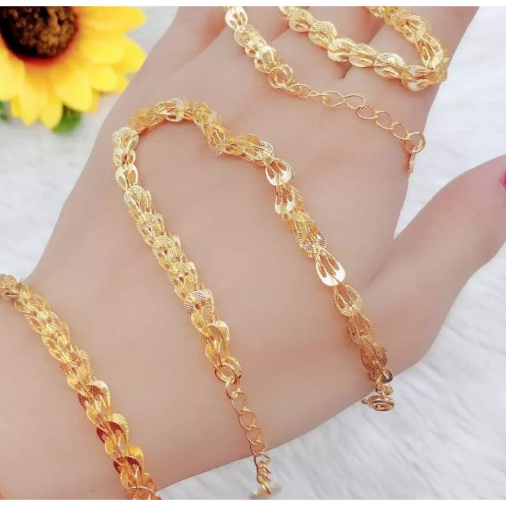 Lắc tay nữ ( Free Size )  đuôi phụng mạ vàng 18k 032R0601 - Mang đi chơi , đi tiệc đều đẹp