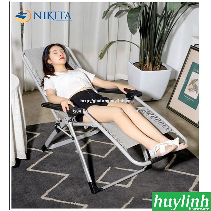 Ghế xếp gấp thư giãn Nikita NKT-2039 - Tải trọng 120kg [NKT-139A]