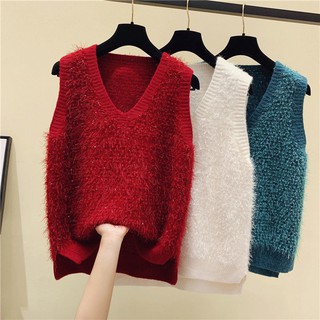 áo len ba lỗ lông hạt, mềm mịn như hình