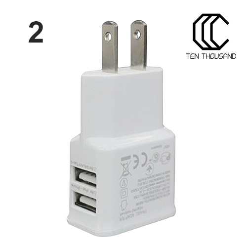 Cốc Sạc Hai Cổng Usb 5v 2.1a Cho Samsung Iphone Ipad Ipod