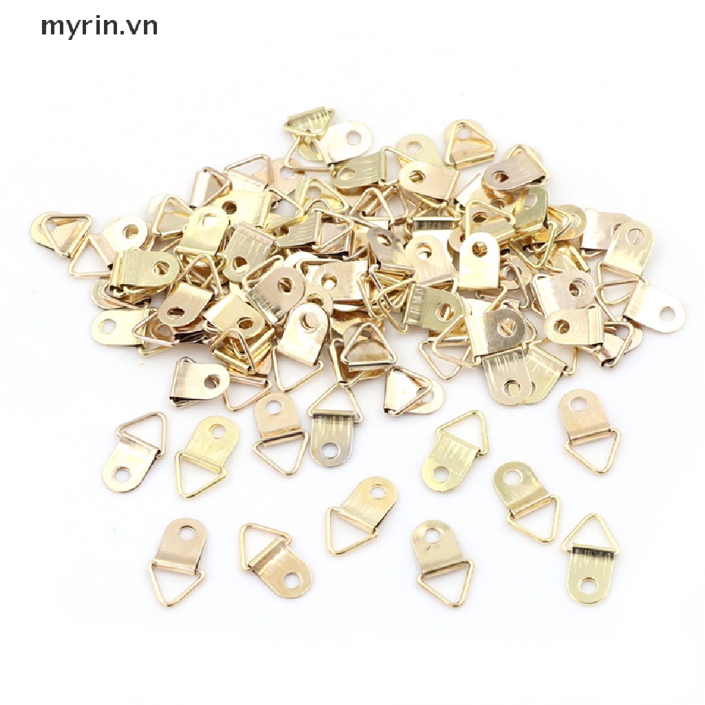 Bộ 100 Móc Treo Khung Ảnh Hình Chữ D Mini 10x20mm