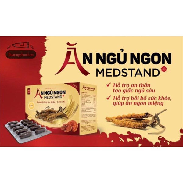 ĂN NGỦ NGON MEDSTAND – Hỗ trợ an thần tạo giấc ngủ sâu, bồi bổ sức khoẻ, giúp ăn ngon miệng (60 viên)