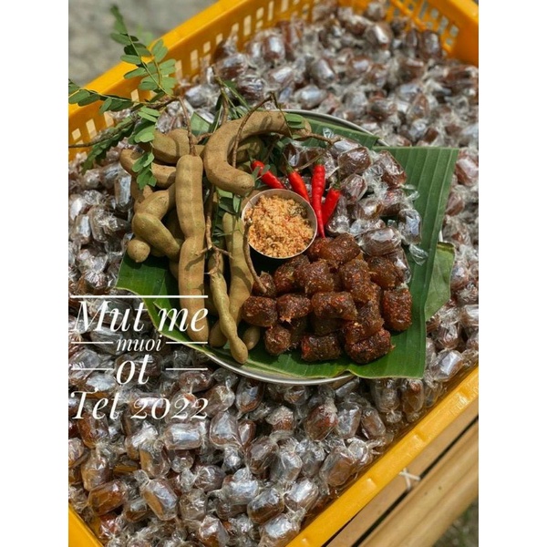 Mứt Me Viên Muối Ớt LON 500GR [FREE SHIP]TỪ ĐƠN 50K, [Loại Đặc Biệt] Hàng ngon nhà làm