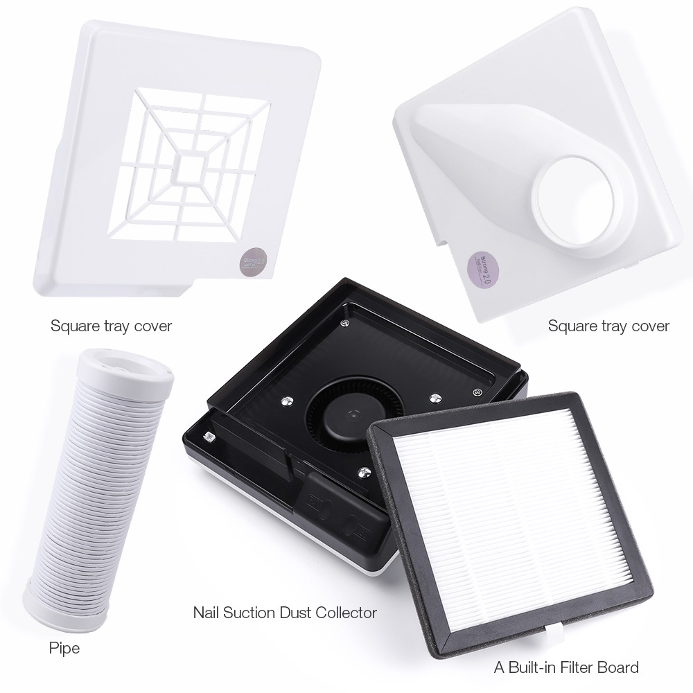 Foreverlily Máy Hút Bụi Móng Tay 2 Chiều 60W Màu Trắng