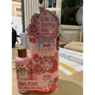 Sữa tắm purité de provence vòi anh đào- hoa hồng – 850ml