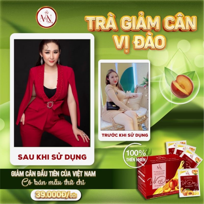 Trà giảm cân vị đào ( 1gói dùng thử)