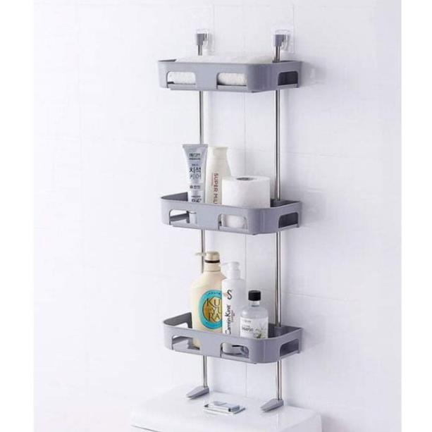 kệ để đồ toilet nhà tắm 3 tầng dán tường siêu chắc gác bồn cầu ( tuyển khách sỉ)