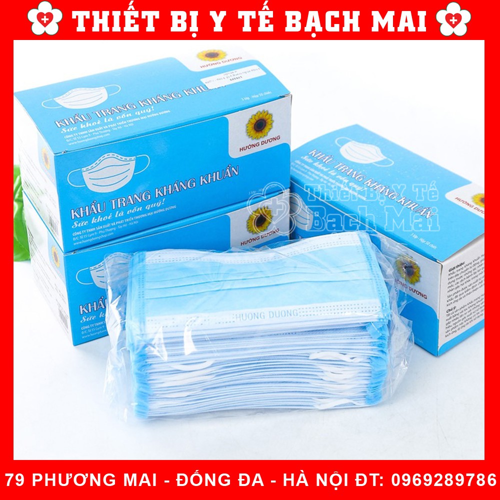 Khẩu Trang Y Tế Hướng Dương 3 Lớp Hộp 50 Chiếc [ Đạt Chuẩn Y Tế] | BigBuy360 - bigbuy360.vn