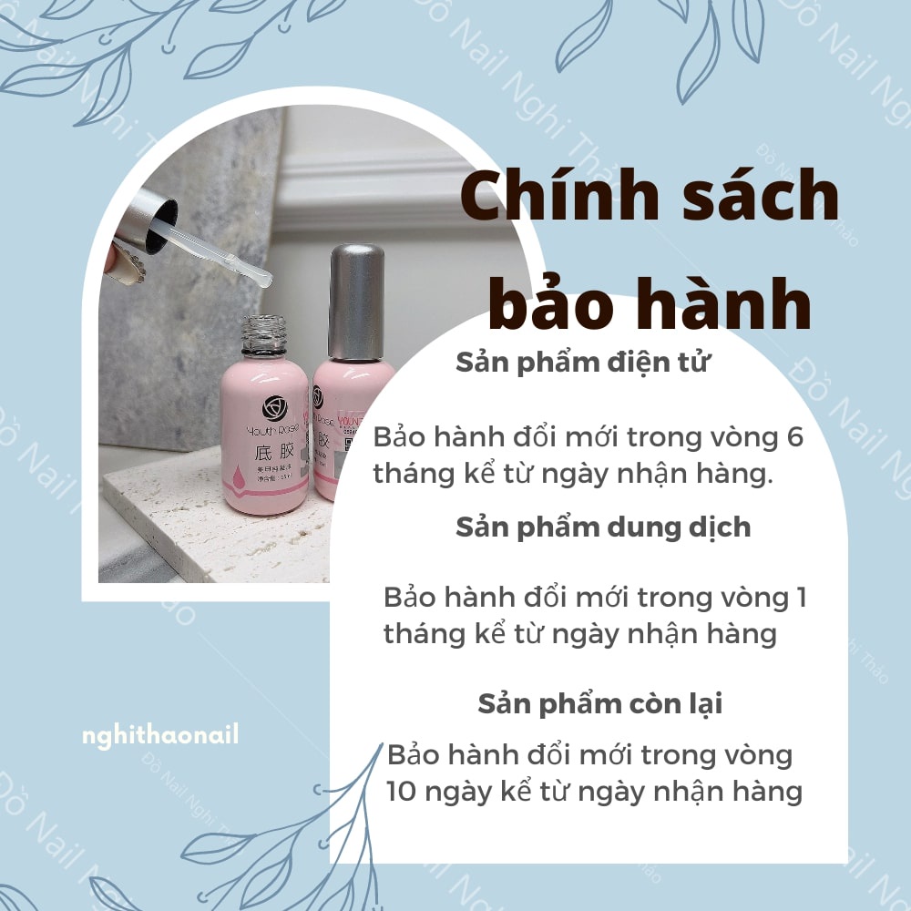 Base top hoa hồng , sơn liên kết móng LADURA 15ml