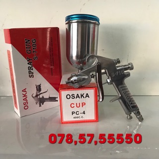 Súng Phun Sơn Cửa Sắt S710 Osaka Lon 400cc