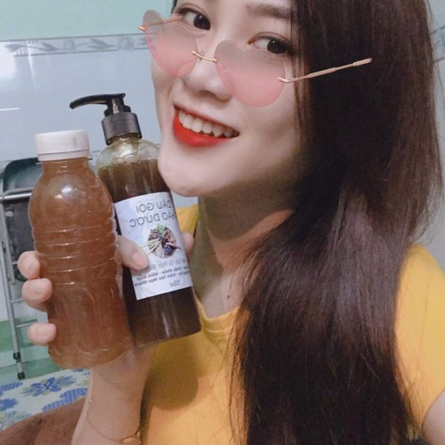 Combo liệu trình 3 chai Tinh dầu + dầu gội THẢO DƯỢC phục hồi tóc hư tổn, kích thích mọc tóc mới, trị gàu nấm da đầu