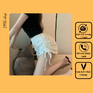 Quần đùi dây rút vải cao cấp co giãn tốt mặc ôm dáng nâng mông tôn vòng 3