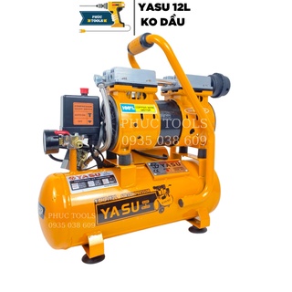Máy nén khí yasu 12l ko dầu dây đồng 100%