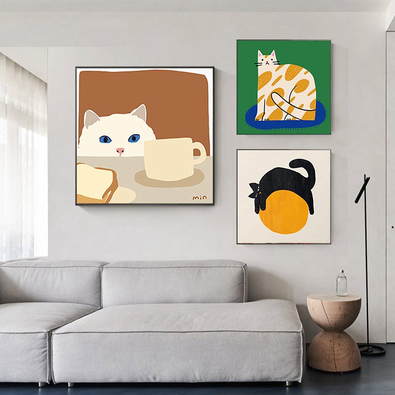 Tranh Treo Tường Hình Động Vật Màu Sắc Ấm Áp Trang Trí Nhà Cửa