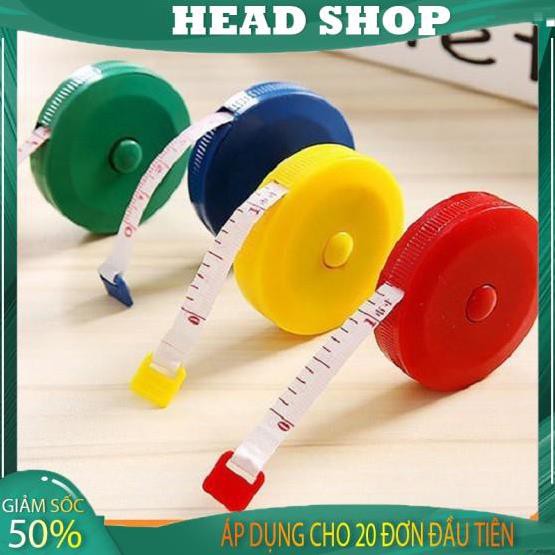 Thước dây 1,5m đo vòng eo, chiều cao, quần áo nhỏ gọn TD15 HEAD SHOP