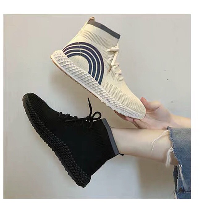 Giày nữ, giày sneakers thể thao cổ cao chất đẹp siêu hót