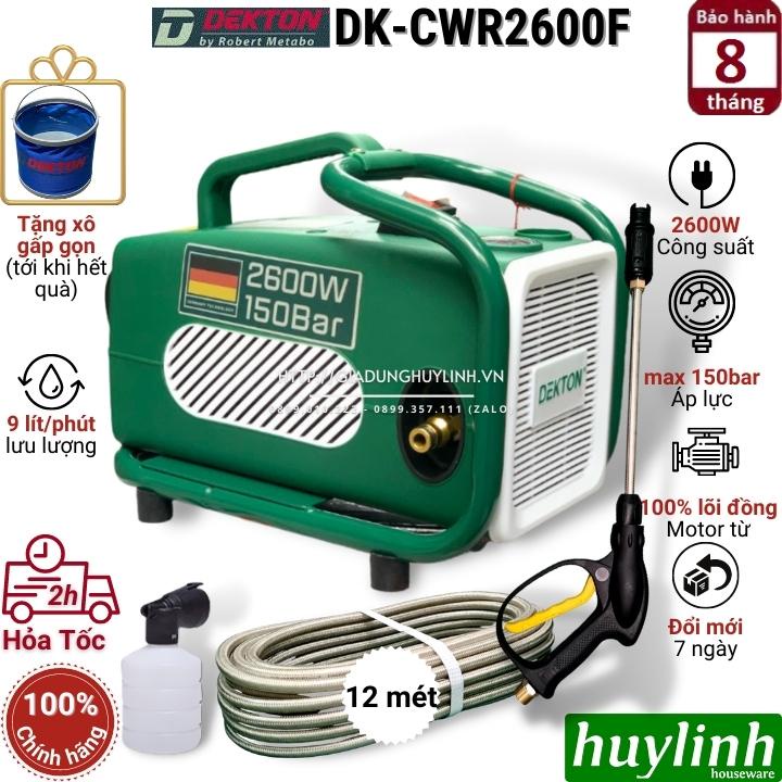 Máy xịt rửa xe cao áp Dekton DK-CWR2600F - 2600W