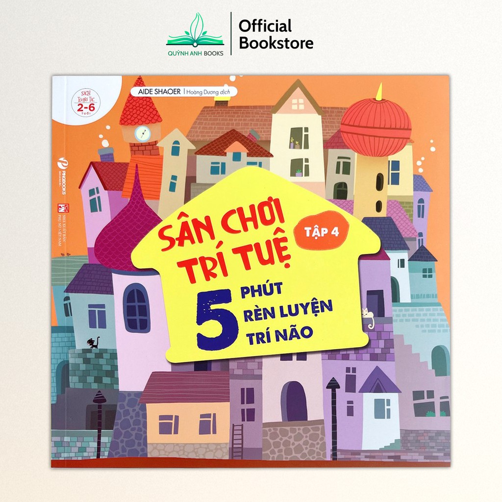 Sách - Sân chơi trí tuệ 5 phút rèn luyện trí não tương tác cho bé 2-6  tuổi  - NPH Pingbooks