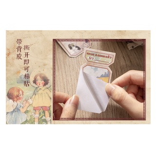 Xấp sticker ticket 50 tờ mang phong cách cổ điển Vintage