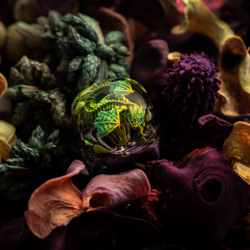 Keycap Artisan bàn phím cơ Dwarf Factory Gnarly Drakon  - Hàng chính hãng