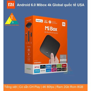 Đầu Android TV Mi Box 4k Quốc Tế MDZ-16-AB