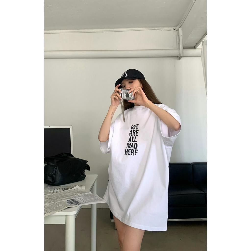 Cocory vn Áo Thun Dài Trung Bình Tay Ngắn In Hình Cổ Điển Thời Trang Mùa Hè Phong Cách Hàn Quốc Dành Cho Bạn