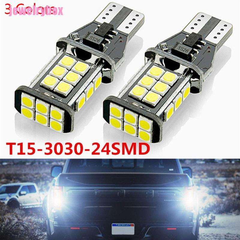 Set 2 Bóng Đèn Xi Nhan Siêu Sáng T15 W16W Wy16W Cho Xe Hơi