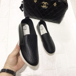 Giày slipon chất da