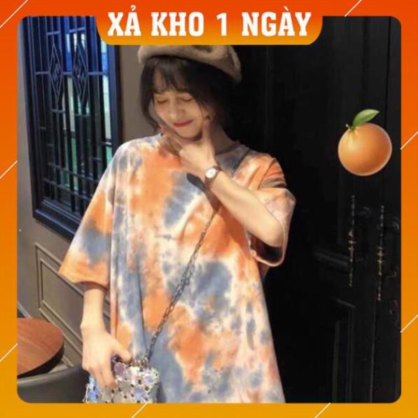 [Mã WARN20 giảm 20k đơn 150k] [HOT TREND] Áo Thun Nữ, Áo Thun Nữ Form Rộng, Áo Phông Tay Lỡ Loang 2 Màu | BigBuy360 - bigbuy360.vn