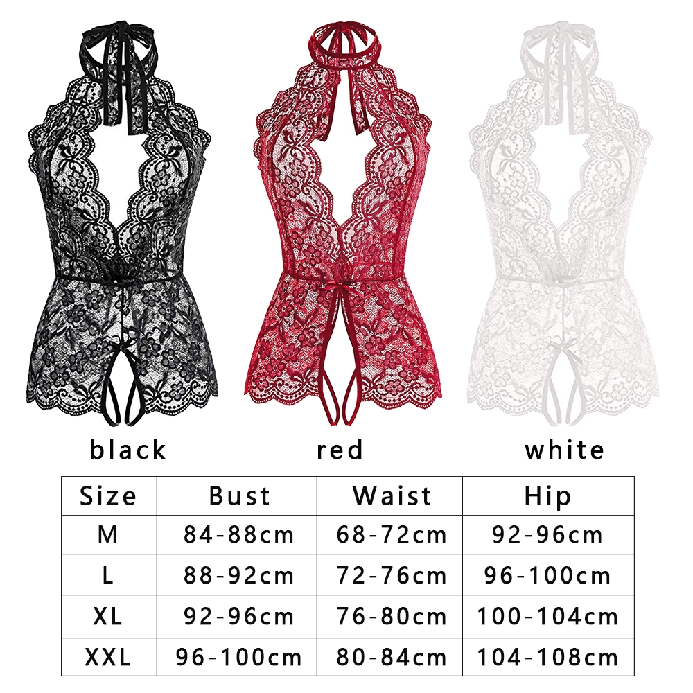 DIAOCHANO Fashion Women Transparent Lace Ladies Crotchless Bodysuit Lingerie | BigBuy360 - bigbuy360.vn