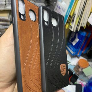 Ốp lưng dẻo vân da Samsung A8 star thời trang