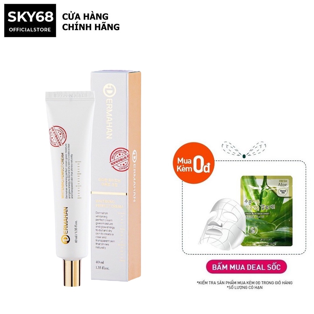 Kem Dưỡng Da Đa Năng 3 in 1 Dermahan Whitening Perfect Cream 40ml