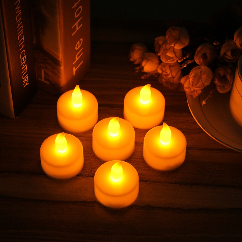 Đèn led hình ngọn nến sử dụng pin nhiều màu sắc