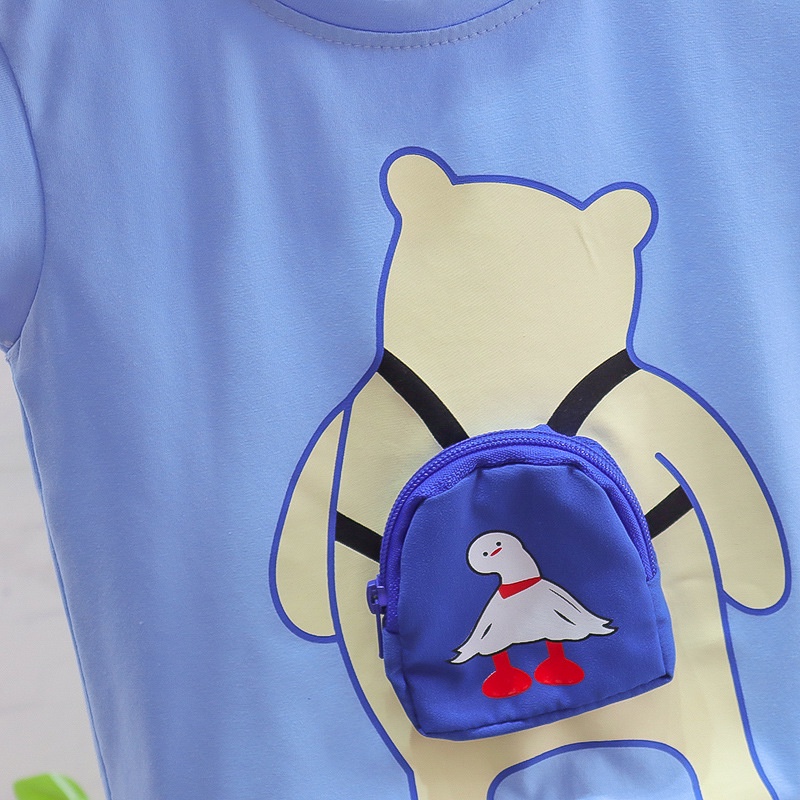 Bộ ba lỗ hình con gấu phong cách hàn quốc cho bé trai và bé gái - BO97