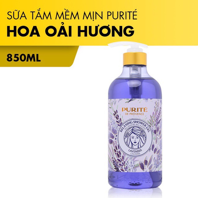 (Chính hãng, Đủ mùi) Sữa Tắm Giữ Ẩm PURITE PROVENCE 850ml | BigBuy360 - bigbuy360.vn