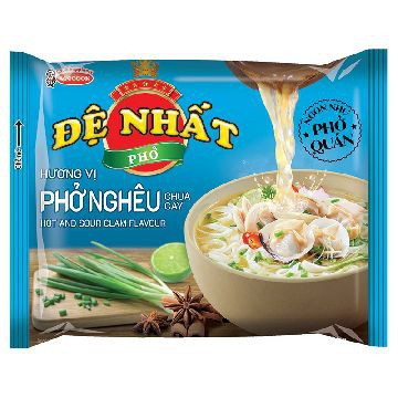 Phở Đệ Nhất Acecook Vị Nghêu Chua Cay Gói 64G/ Vị Gà/ vị bò/ Vị gà lá chanh Gói 65G