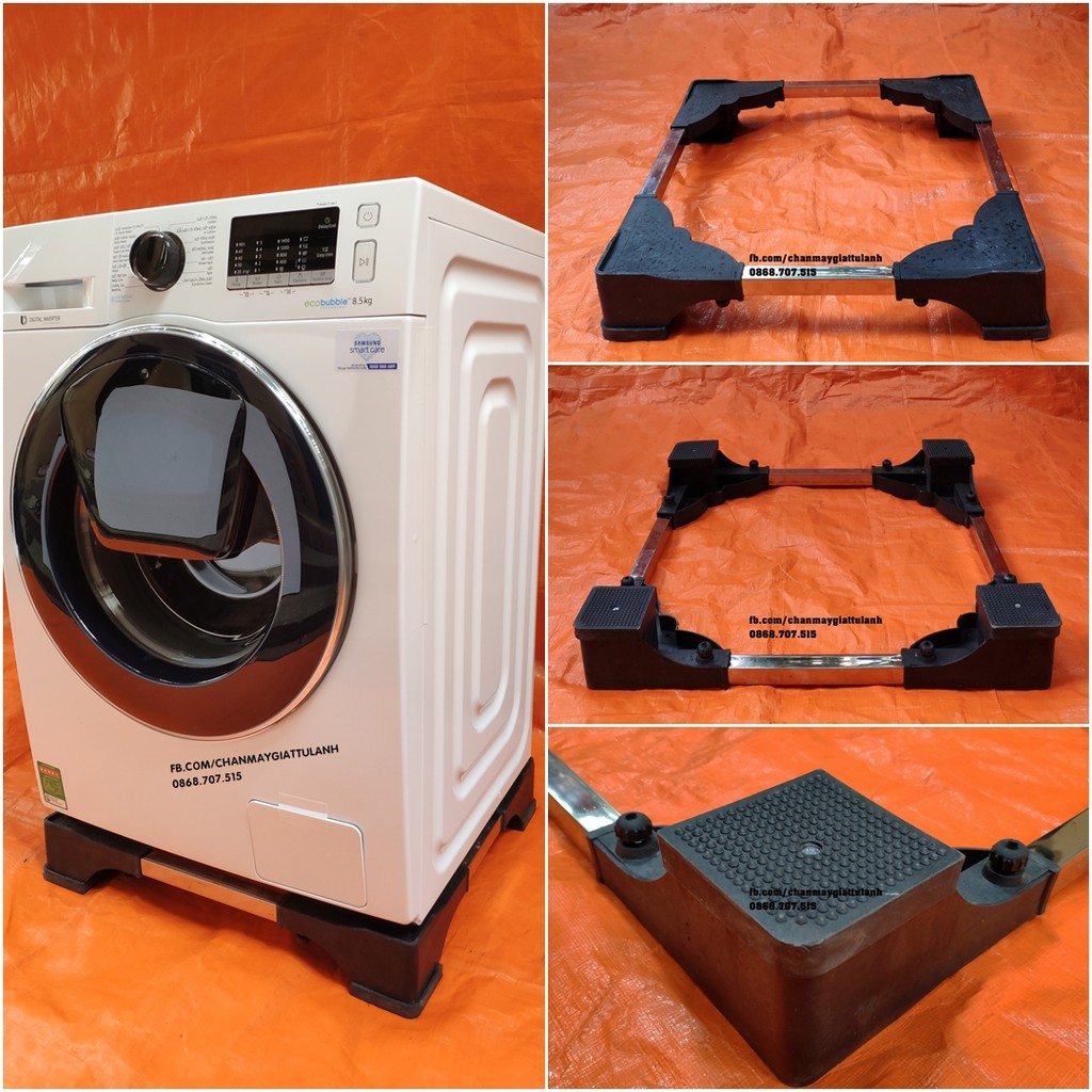 Chân đế máy giặt cửa ngang-Kệ máy giặt-Đế máy giặt Electrolux trụ bê tông cao cấp-BH 2 năm