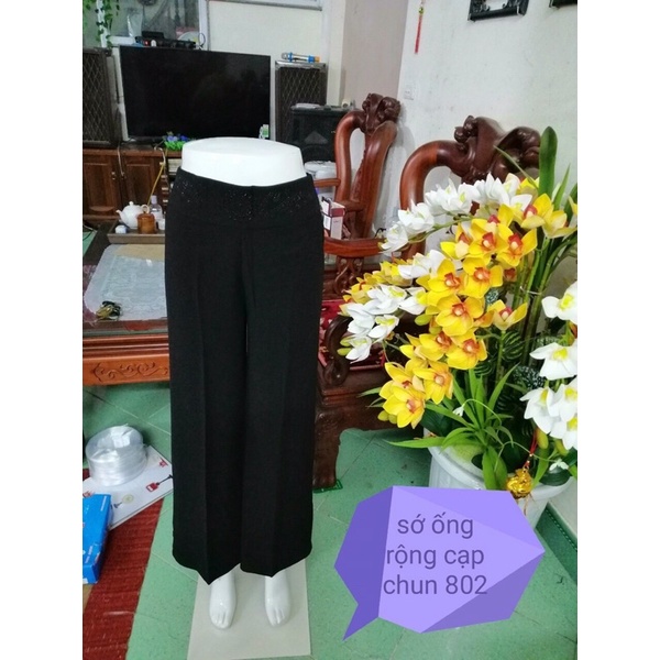Quần Kiểu Nữ Ống Suông Dài Chất Thun Cát Hàn Mịn 4 Size 40-75Kg Mặc Vừa