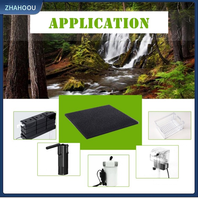 ☃Nhà☃ Miếng Bọt Biển Lọc Nước Sinh Học Dày Dặn Bằng Than Hoạt Tính Cho Bể Cá