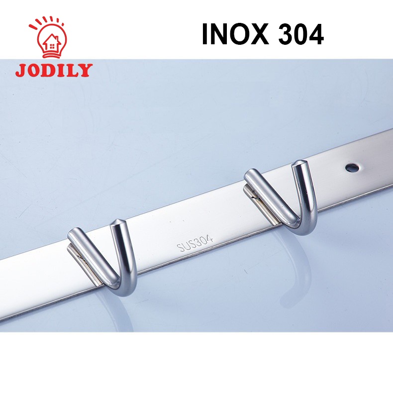 Thanh Treo Quần Áo INOX 304 Dán Tường Cao Cấp 6 Móc Jodily StarHome