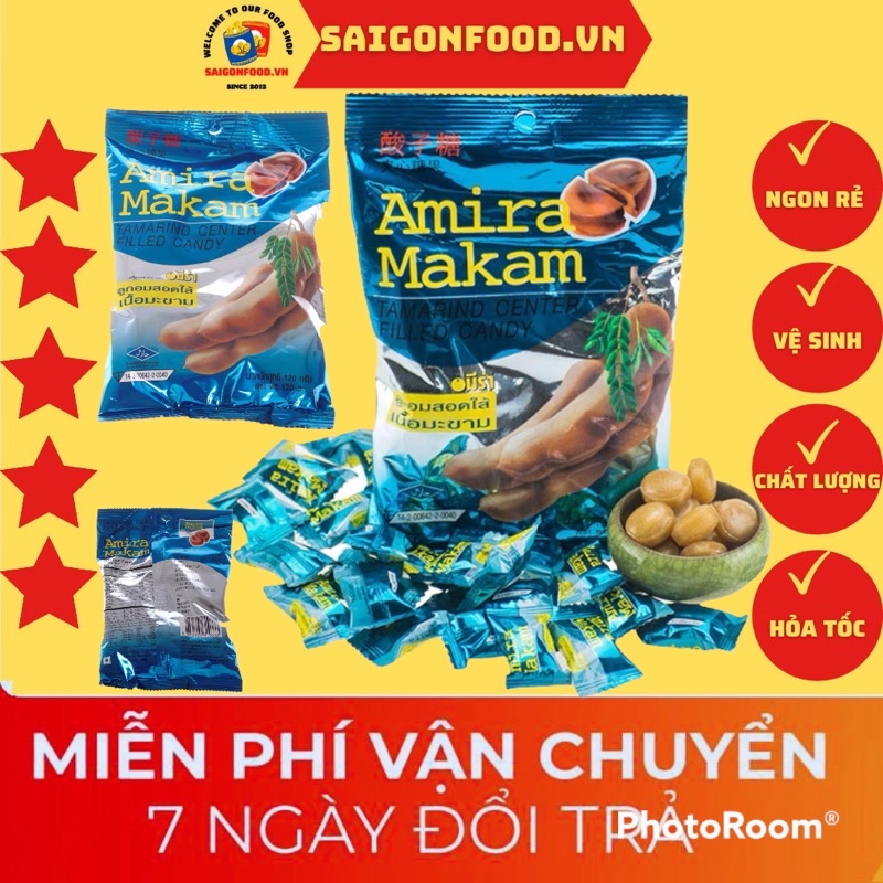 [SIÊU SALE] Kẹo Me Amira Makam Thái Lan Gói 120GRAM - Kẹo Cứng Vị Me Chua Chua Ngọt Ngọt Siêu Ngon