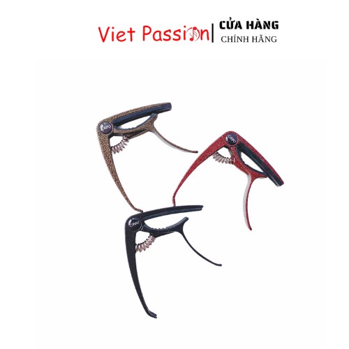 Capo guitar kèm cậy nhổ chốt đàn cao cấp dành cho đàn ghi ta acoustic sử dụng dây sắt vietpassion