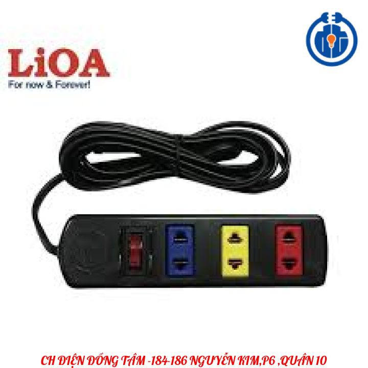 Ổ cắm nối dài 3 lỗ LIOA  3TS3 3 MÉT - 3TS5 5 MÉT -HÀNG CHÍNH HÃNG 100%